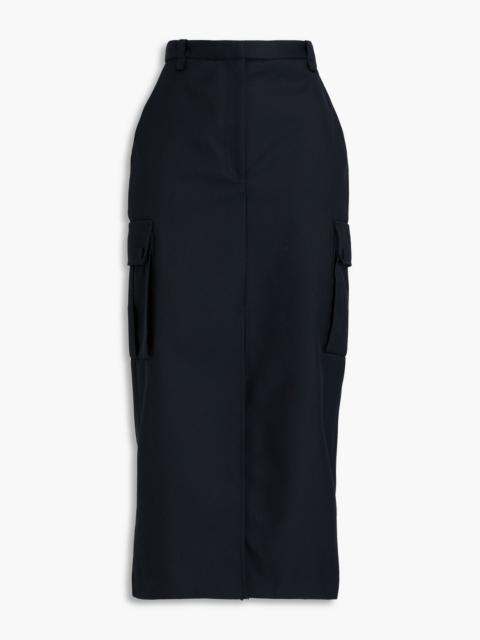 Sandro Twill midi skirt