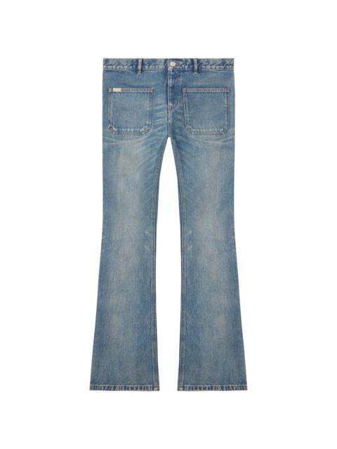 courrèges mid-rise bootcut jeans