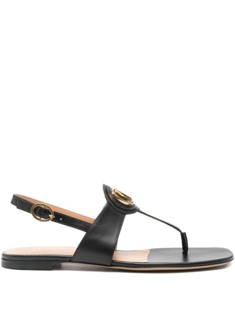 Valentino Garavani Women Vlogo Signature Leather Thong Sandals