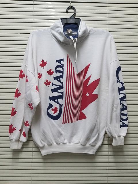 Other Designers VINTAGE CANADA FLAG BIG PRINT BAGGY SWEATSHIRT