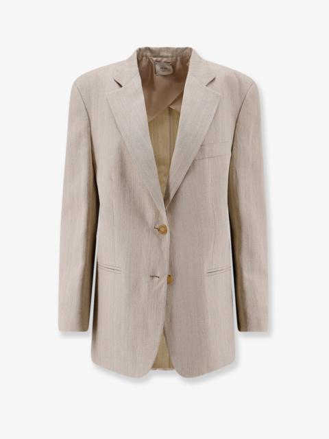 Other Designers Alysi Viscose And Linen Blazer