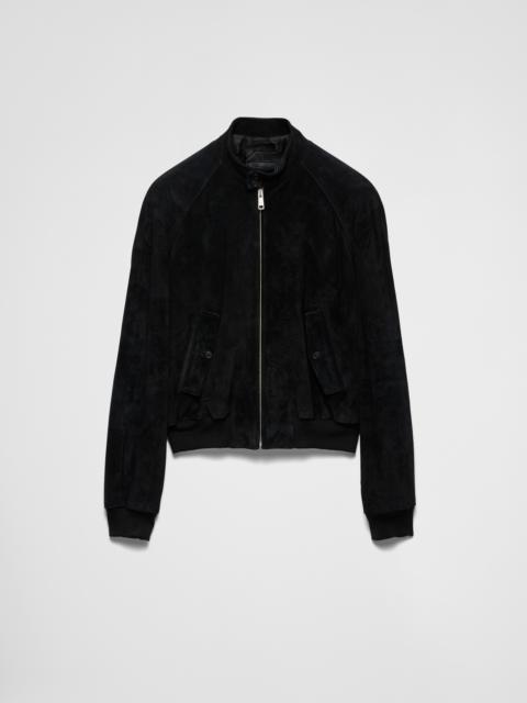 Suede Bomber Jacket