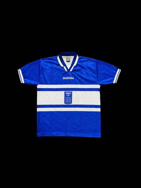 Diadora 1996 Greece Jersey Home Soccer Retro Vintage Rare
