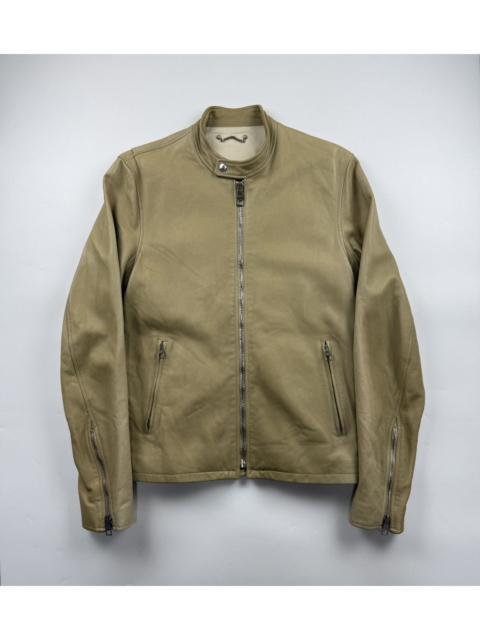 Louis Vuitton Louis Vuitton 2009 Lamb Leather Biker Jacket