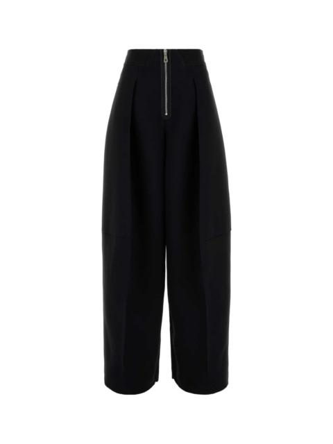 Jean Paul Gaultier Women Black Crepe Pant