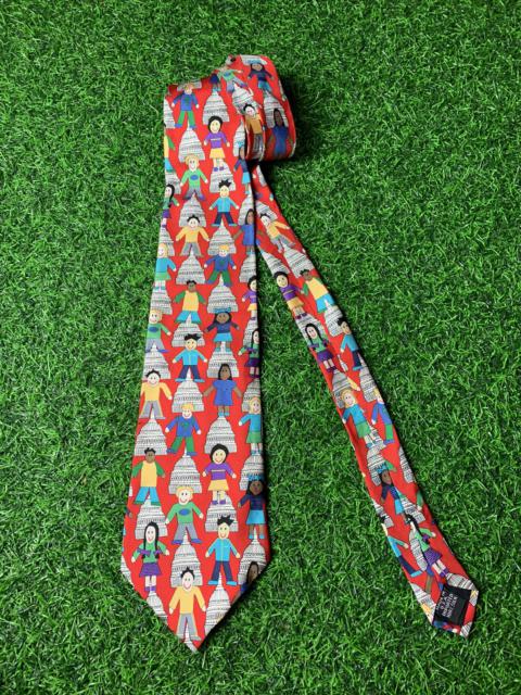 Other Designers Vintage - Vintage Artwork Save The Children Collection Neck Tie