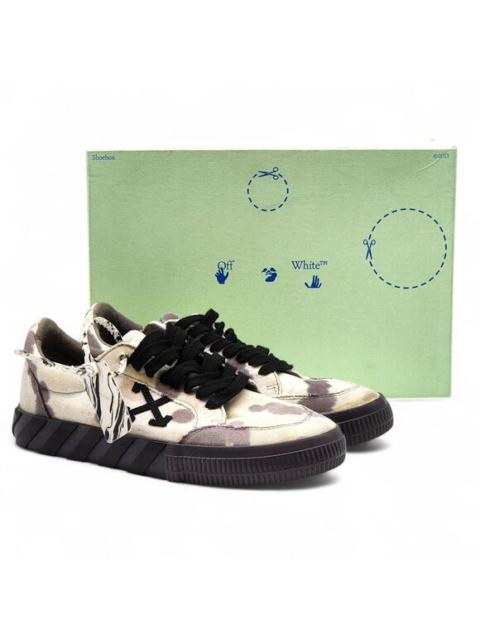 Off-White Off-White Vulcanized Arrows Canvas Low Sneakers Camo Black EU 41 US 8 - Preowned