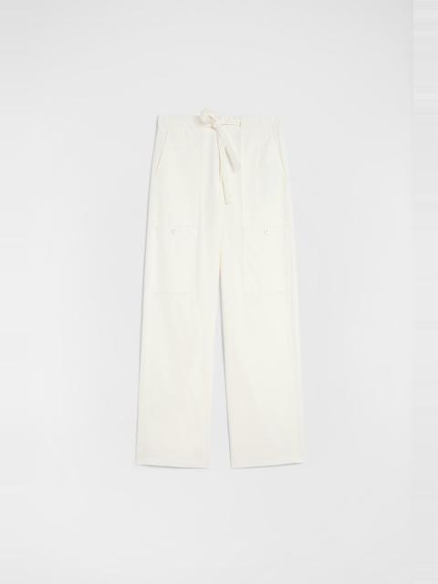 Jil Sander Cotton Poplin Cargo Trousers