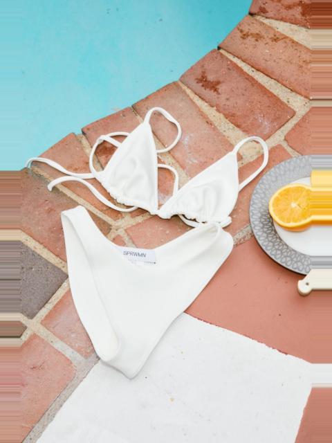 SPRWMN OFF-WHITE BIKINI BOTTOM