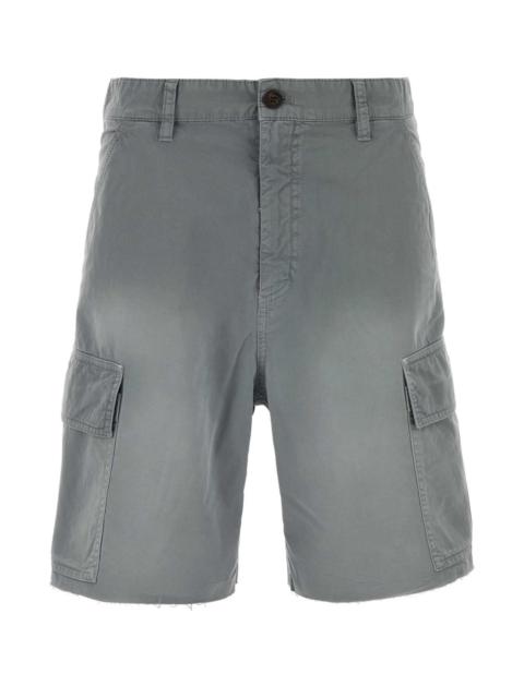 Miu Miu Miu Miu Women Grey Twill Bermuda Shorts