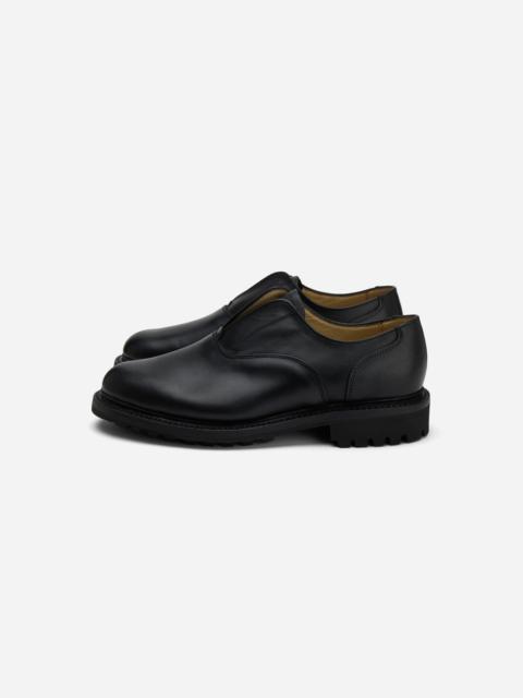3sixteen Laceless Oxford - Black Waxy Leather