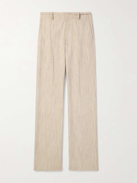 Bottega Veneta Straight-Leg Woven Suit Trousers