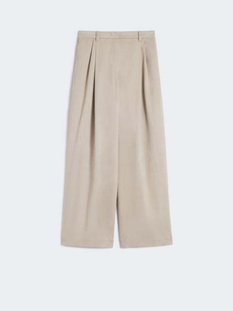 'S Max Mara OMERO Stretch drill wide-leg trousers