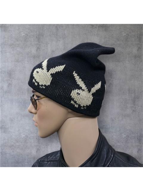 Other Designers Vintage 80s Hand made BOYA Playboy Bunny Knit Beanie Rare