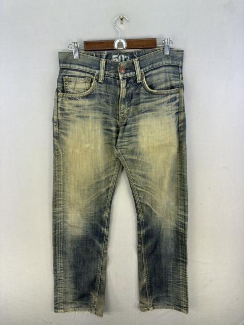 Kapital Edwin 503 Blue Trip Distressed Denim Jeans