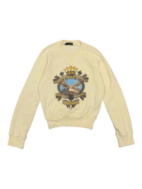 DSQUARED2 Dsquared2 Dean & Dan Crest Logo Crewneck Sweatshirt