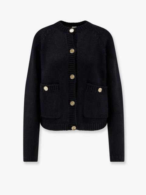 TOTEME Toteme Organic Cotton Cardigan Black