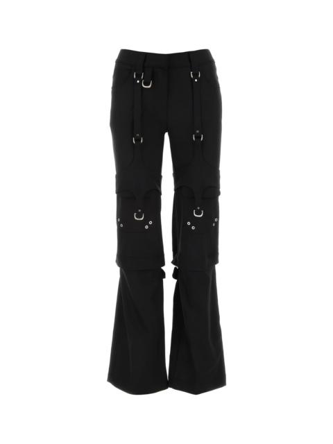 Off-White Black stretch polyester blend cargo pant