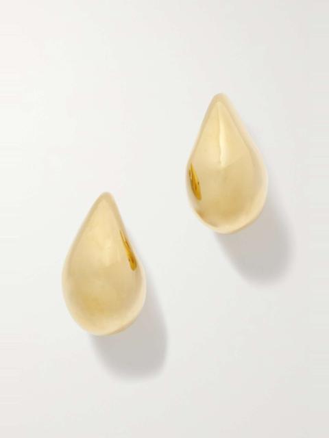 Small Drop gold-plated earrings