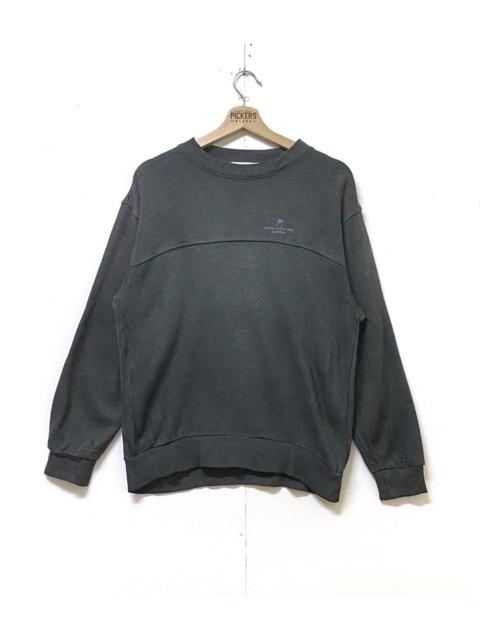 Other Designers Fila sweatshirt pullover spellout big logo dark grey small