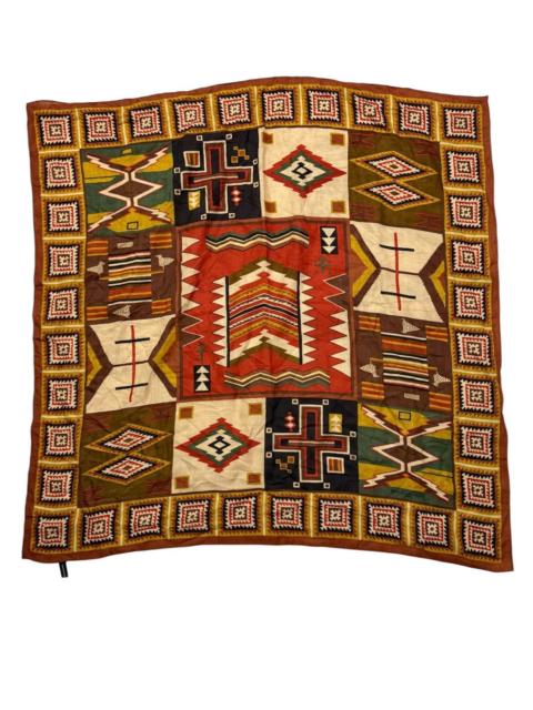 BALENCIAGA Vintage 90s Balenciaga American Indian Germantown Rug Wool