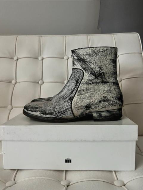 Maison Margiela Maison Margiela 2012 Collection Painted White Leather Boots