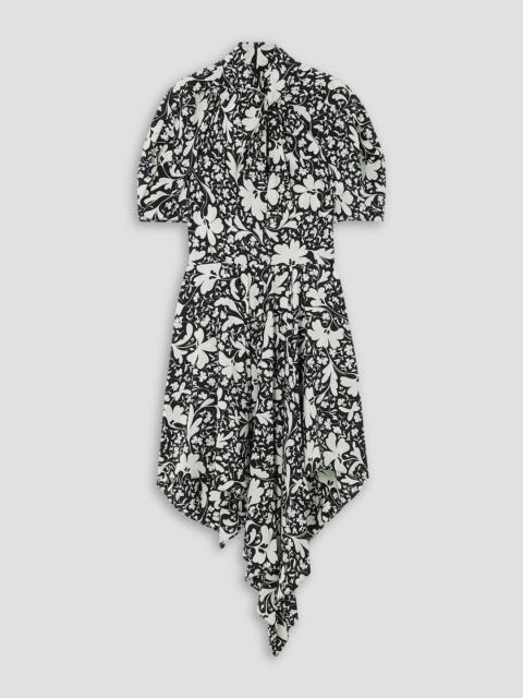 Stella McCartney Floral-print silk-crepe mini dress