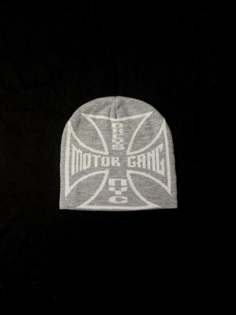 Other Designers Japanese Brand - Rare District8ny 8key Motorgang No Cuff Knit Gray Beanie Hat