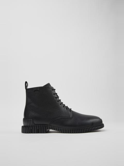 CAMPERLAB Black Leather Ankle Boots for Men.