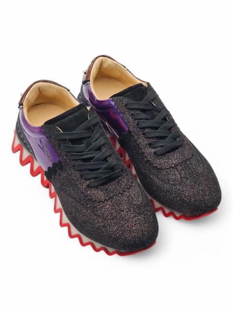Christian Louboutin Loubishark Glitter Iridescent Sneakers - EU 45 / US 12 NWOB