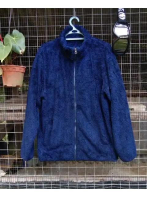 Other Designers Uniqlo - UNIQLO BLUE FLUFFY YARN FLEECE FULL-ZIP JACKET FOR MEN'S