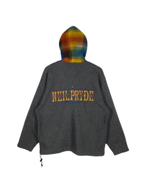 Other Designers Vintage - Vintage Neilpryde Fleece Hoodie Hlaf Zipper M Size Grey