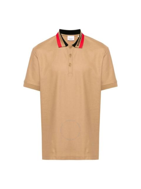 Burberry Edney Contrasting-Collar Cotton Polo Shirt, Size X-Small