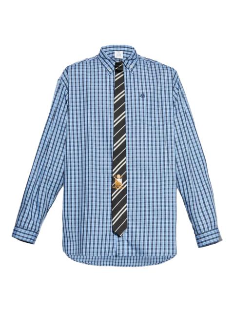 VETEMENTS Vetements Tie Shirt Blue Check