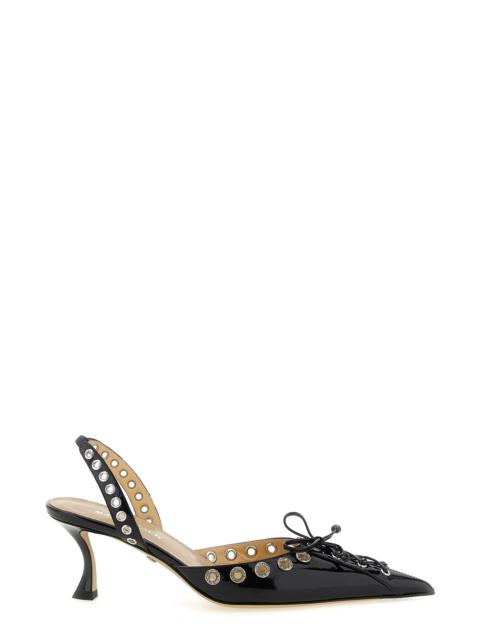 MACH & MACH 'Crystalized Corset' slingback