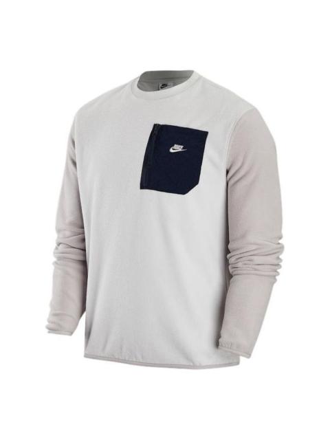 Nike Nike logo pocket sweatshirt 'Beige' FD2376-025