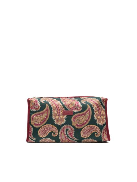 paisley-print wash bag