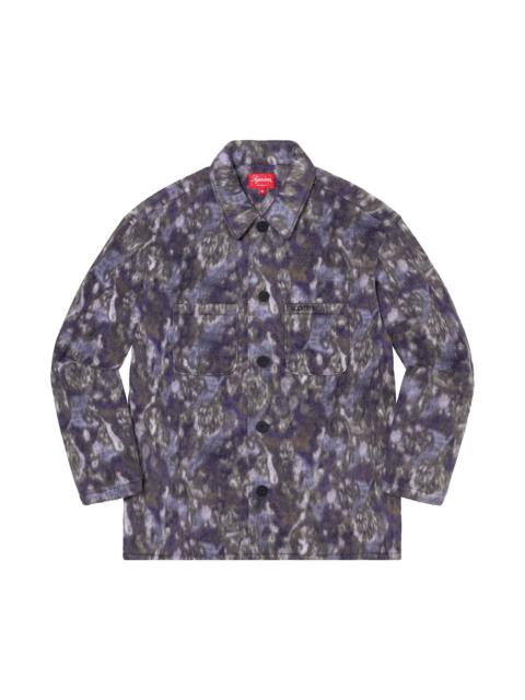 Supreme Supreme Paisley Fleece Shirt 'Purple'