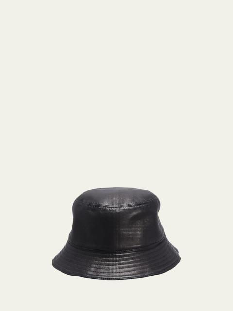Loewe Fisherman Zip Leather Bucket Hat