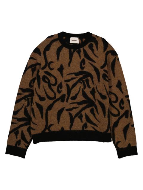 Nanushka Nanushka Toine Crew Neck Abstract Print Sweater