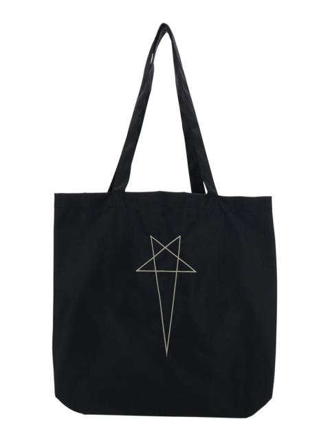 Rick Owens DRKSHDW Drkshdw Men Black Fabric Tote Bag