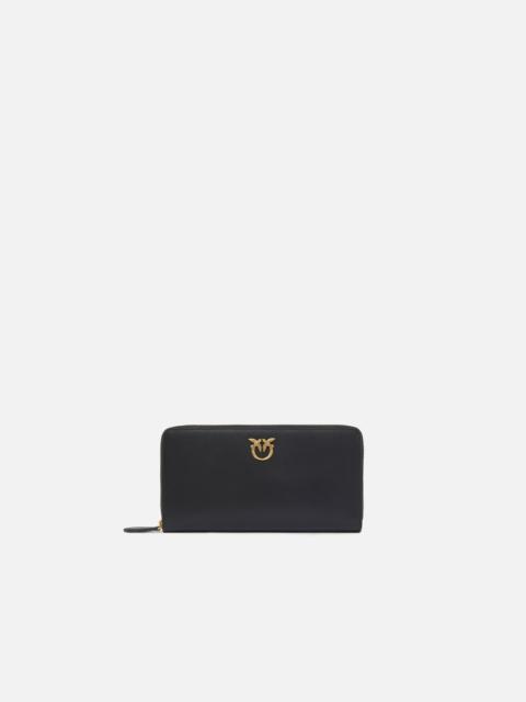 PINKO ZIP-AROUND LEATHER PURSE