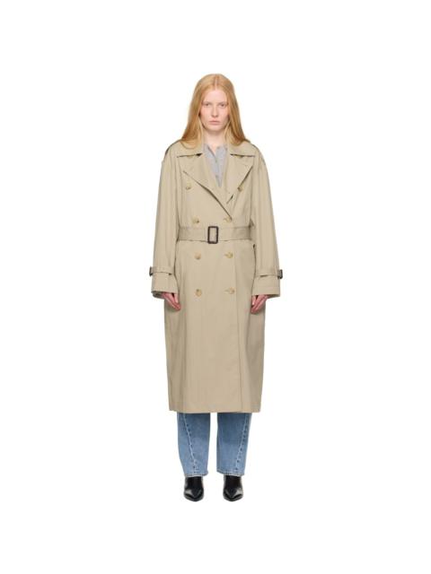 TOTEME Khaki Crisp Summer Trench Coat