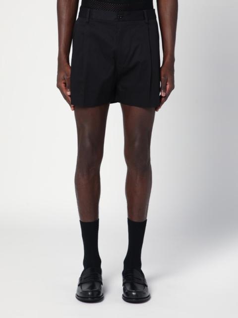 Black cotton shorts