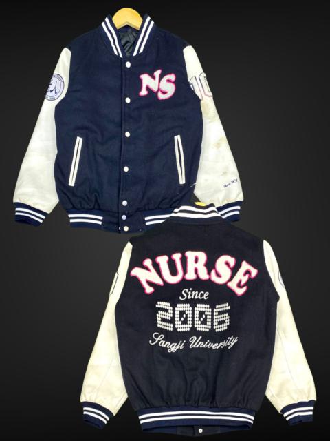 Other Designers Varsity - VARSITY JACKET EMBROIDERY BIG SPELLOUT WITH PACTHES