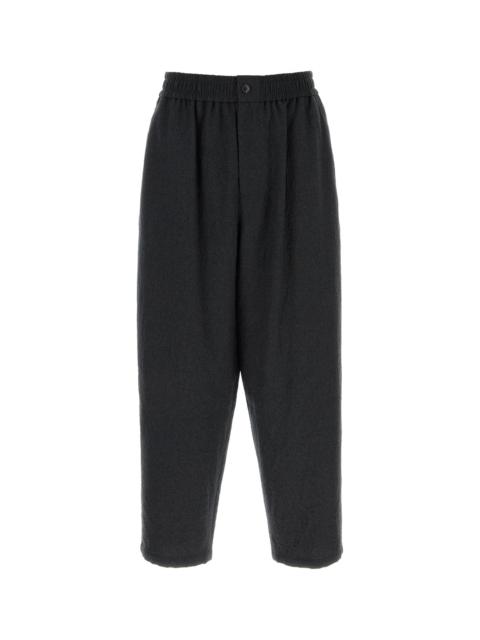 GIORGIO ARMANI Charcoal flannel pant