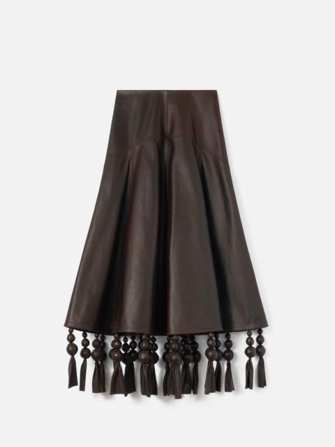 JACQUEMUS The Triangle leather skirt