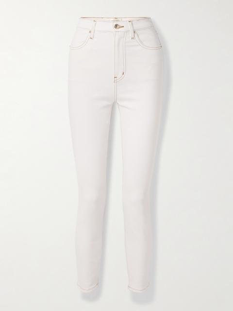 FRAME + Carolina Herrera The Taper High-rise Skinny Jeans