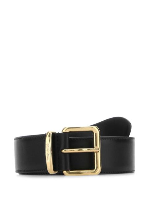 Miu Miu Miu Miu Women Black Leather Belt