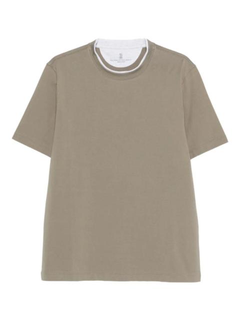 Brunello Cucinelli T-Shirt With Faux-Layering